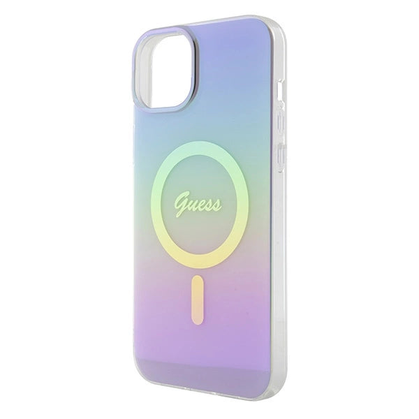 Guess GUHMP15SHITSU iPhone 15 6.1" lilla/lila hårdkasse IML Iridescent MagSafe