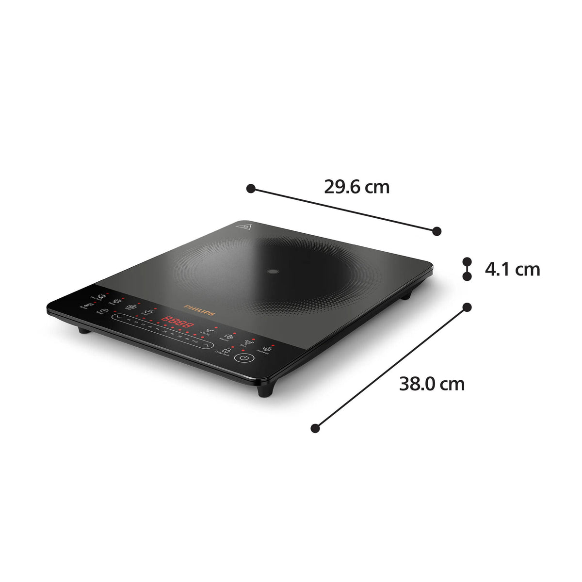 Philips 5000 series HD5850/90 kogeplade Sort, Grå Bordplade 29.5 cm Zone induktionskogeplade 1 zone(s)