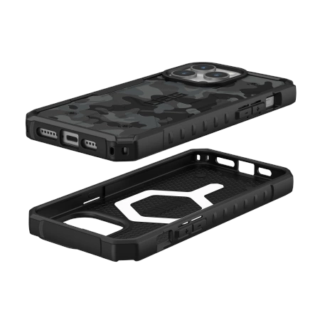 UAG Pathfinder MagSafe case for iPhone 15 Pro Max - black camouflage