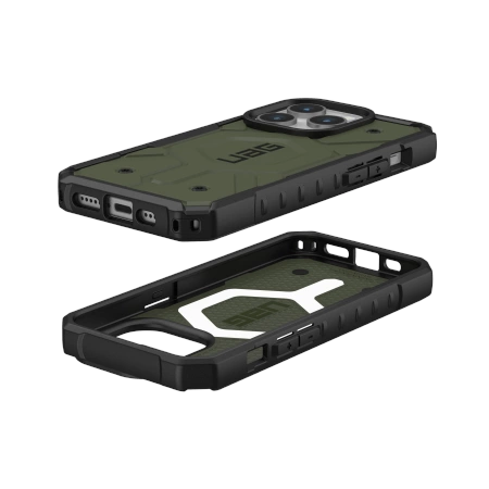 UAG Pathfinder MagSafe-hylster til iPhone 15 Pro - grønt