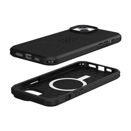 UAG Civilian MagSafe-hylster til iPhone 15 Plus - sort