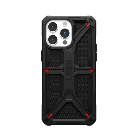 UAG Monarch-hylster til iPhone 15 Pro Max - sort kevlar