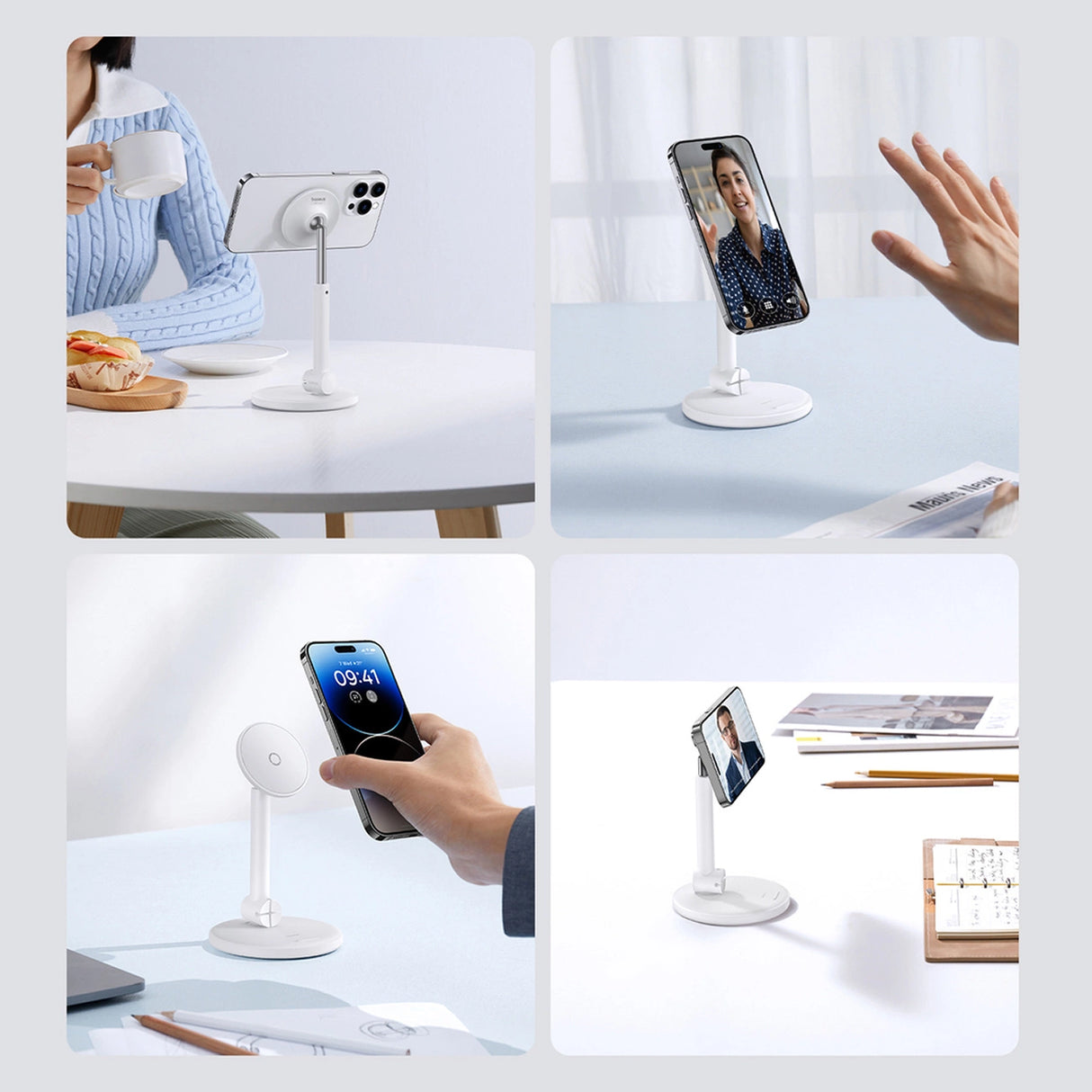 Baseus MagPro magnetisk stående holder til telefonen - sort