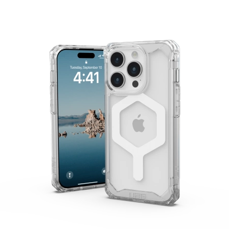 UAG Plyo MagSafe case for iPhone 15 Pro - transparent and white