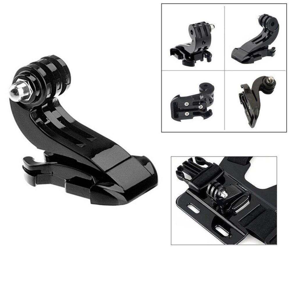 Adjustable sports camera harness - black