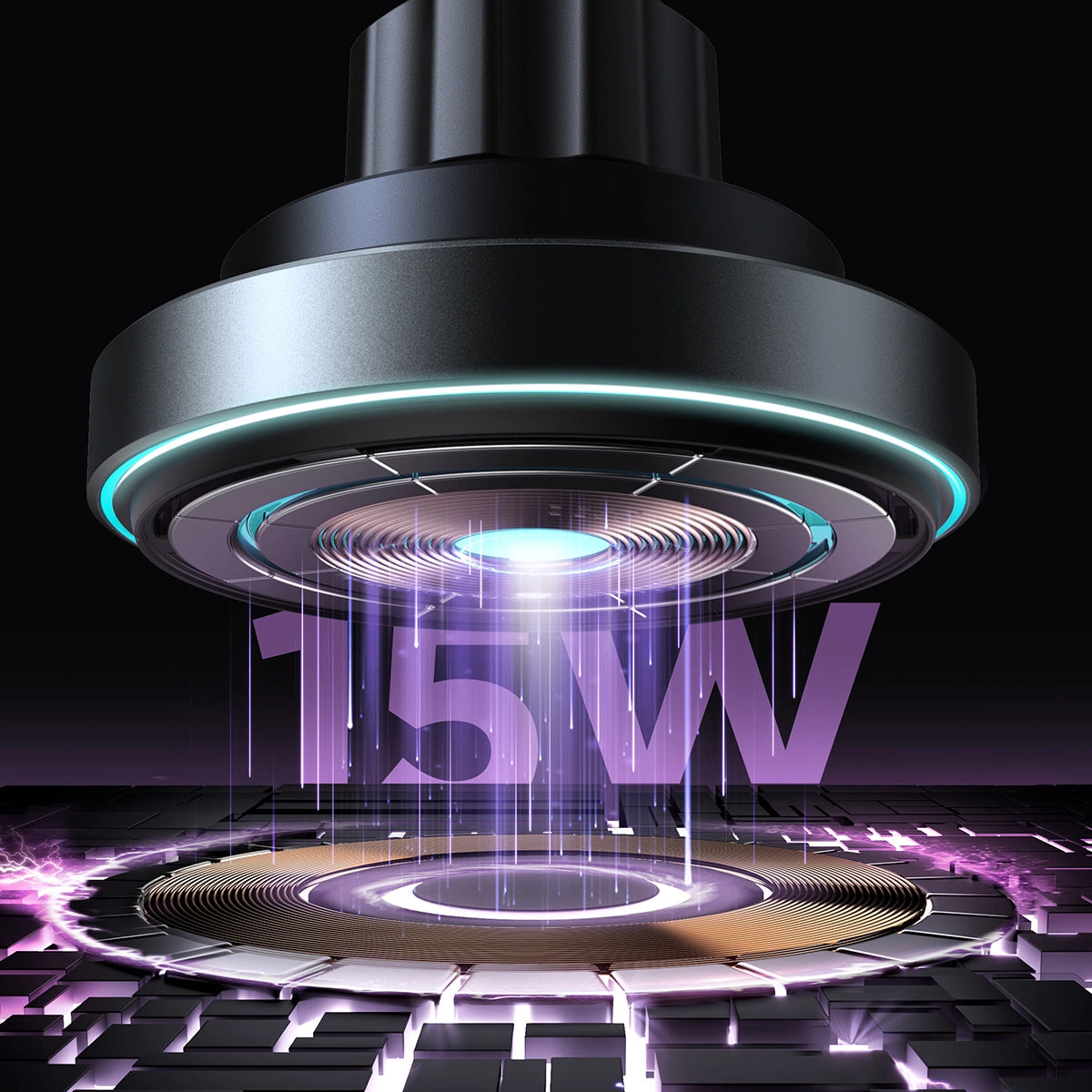 Joyroom magnetisk bilholder 15W trådløs oplader til luftventil sort (JR-ZS240 Pro)