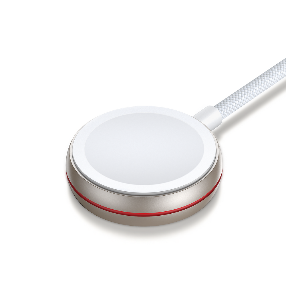 Joyroom induktiv oplader til Apple Watch 1,2 m hvid (S-IW011)