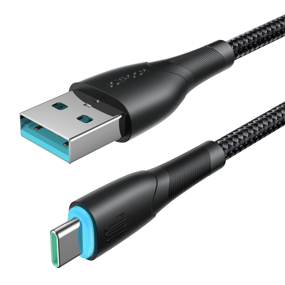 Joyroom Starry serie SA32-AC6 100W USB-A / USB-C kabel 1m - sort