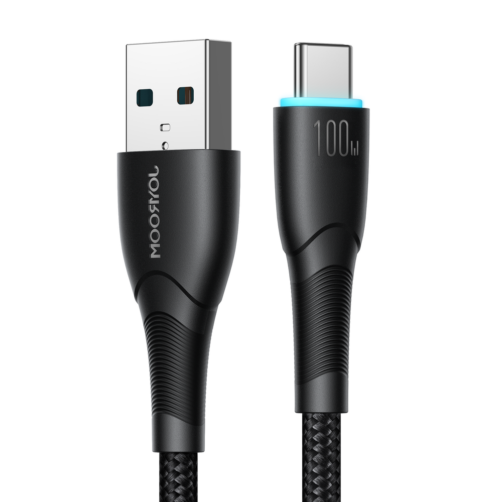 Joyroom Starry serie SA32-AC6 100W USB-A / USB-C kabel 1m - sort