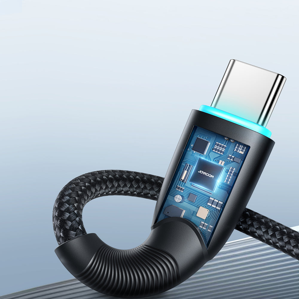 Joyroom Starry serie SA32-AC6 100W USB-A / USB-C kabel 1m - sort