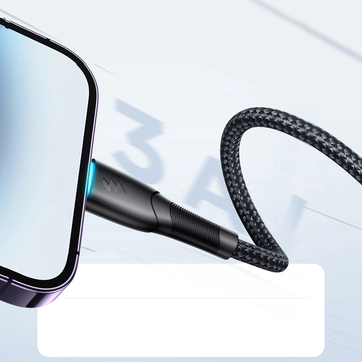 Joyroom Starry Series SA32-AL3 3A USB-A / Lightning kabel 1m - sort