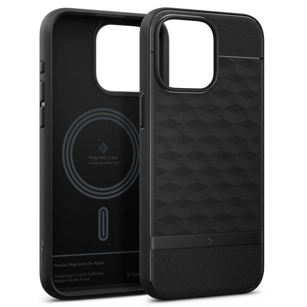 Caseology Parallax Mag Case med MagSafe til iPhone 15 Pro - Matte Black