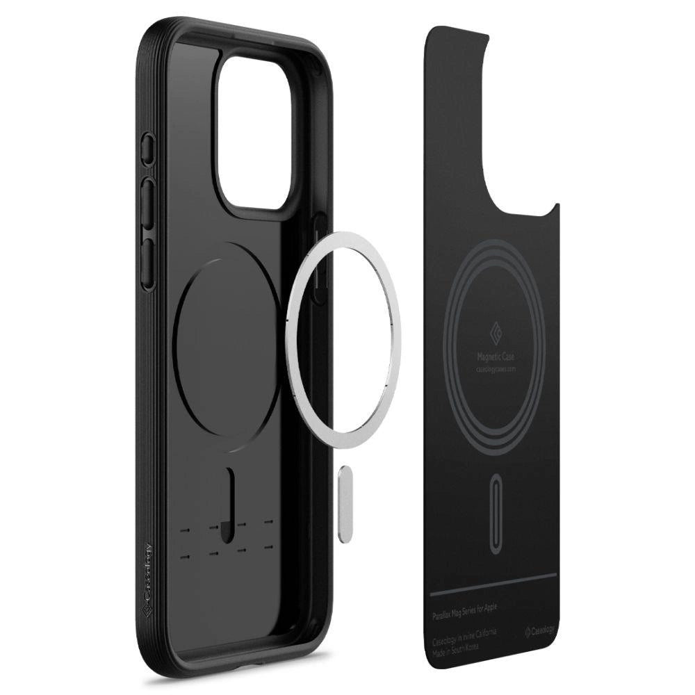 Caseology Parallax Mag Case med MagSafe til iPhone 15 Pro - Matte Black
