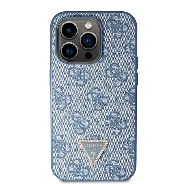 Guess GUHCP14XP4TDSCPB iPhone 14 Pro Max 6.7" blue/blue hardcase Crossbody 4G Metal Logo
