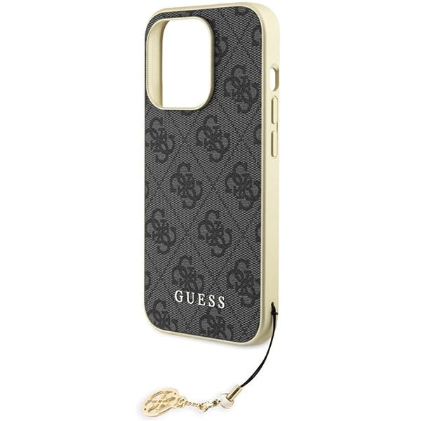 Guess GUHCP15LGF4GGR iPhone 15 Pro 6.1" gray/gray hardcase 4G Charms Collection