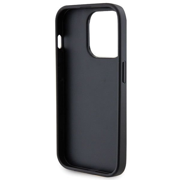 Guess GUHCP15LPS4DGPK iPhone 15 Pro 6.1" sort/sort hardcase Strass Metal Logo
