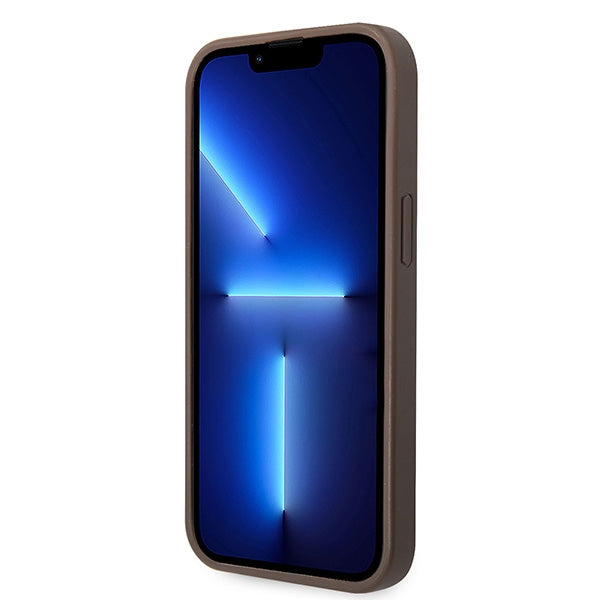 Guess GUHCP15S4GMGBR iPhone 15 6.1" brun/brun hardcase 4G Big Metal Logo