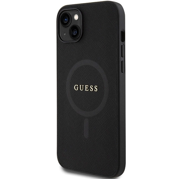 Guess GUHMP15MPSAHMCK iPhone 15 Plus 6.7" sort/sort Saffiano MagSafe
