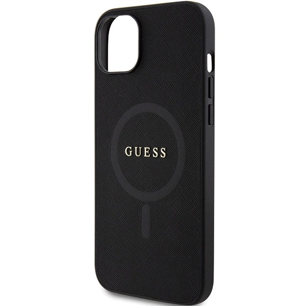 Guess GUHMP15MPSAHMCK iPhone 15 Plus 6.7" sort/sort Saffiano MagSafe
