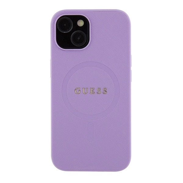 Guess GUHMP15SPSAHMCU iPhone 15 6.1" lilla/lila hardcase Saffiano MagSafe