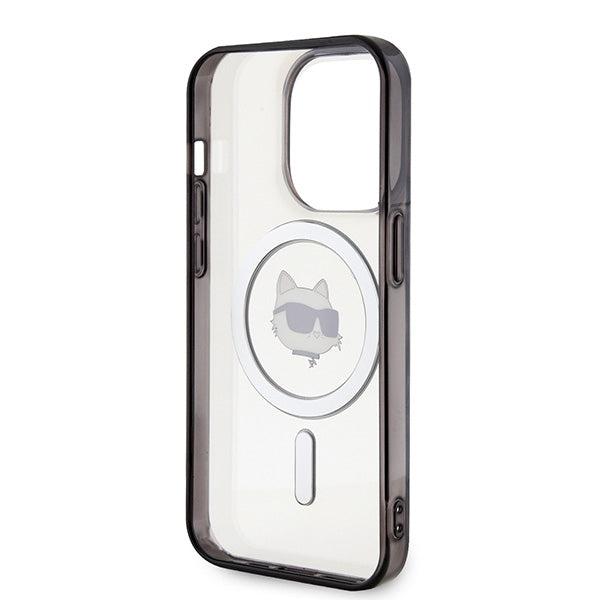 Karl Lagerfeld KLHMP15XHCHNOTK iPhone 15 Pro Max 6.7" gennemsigtige hårdkasse IML Choupette's Head MagSafe