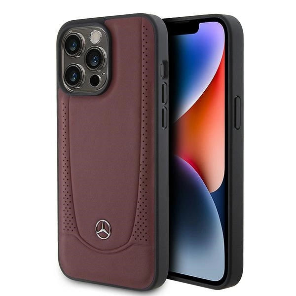 Mercedes MEHCP15LARMRE iPhone 15 Pro 6.1" rød/rød hardcase læder Urban Bengale