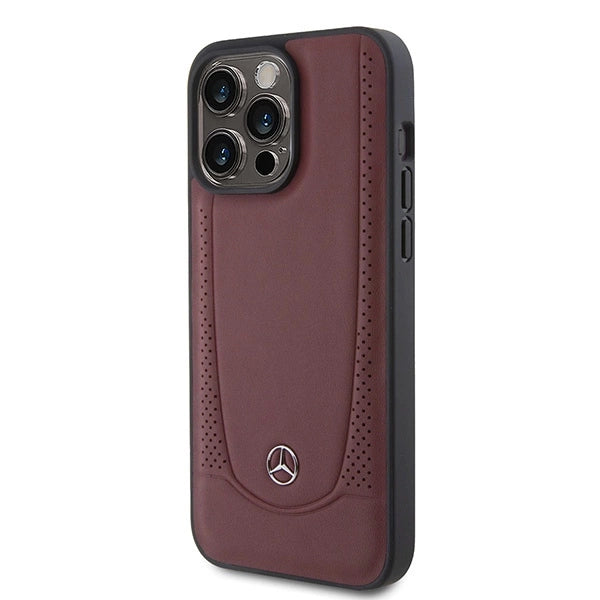 Mercedes MEHCP15LARMRE iPhone 15 Pro 6.1" rød/rød hardcase læder Urban Bengale