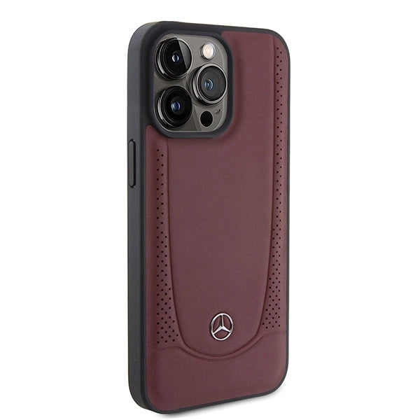 Mercedes MEHCP15LARMRE iPhone 15 Pro 6.1" rød/rød hardcase læder Urban Bengale