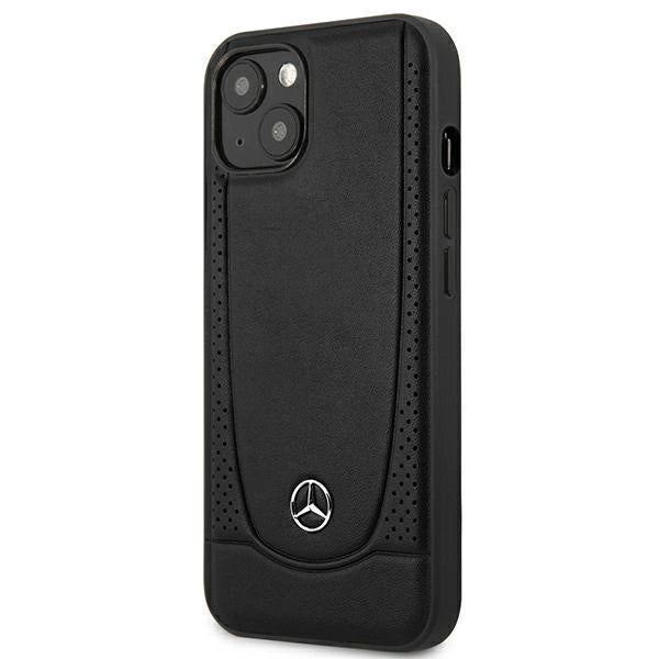 Mercedes MEHCP15MARMBK iPhone 15 Plus 6.7" sort/sort hårdkasse læder Urban