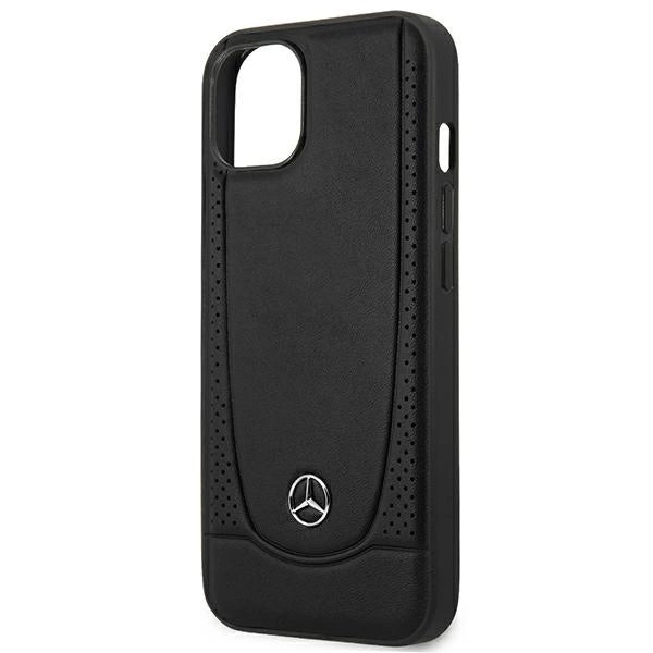 Mercedes MEHCP15MARMBK iPhone 15 Plus 6.7" sort/sort hårdkasse læder Urban