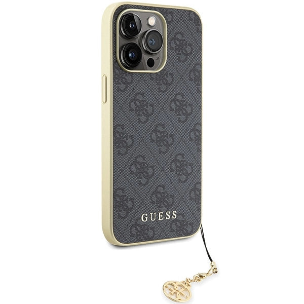 Guess 4G Charms Collection case til iPhone 15 Pro Max - grå