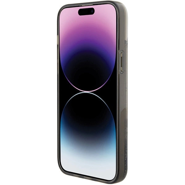 Karl Lagerfeld Liquid Glitter Choupette case for iPhone 15 Plus - transparent