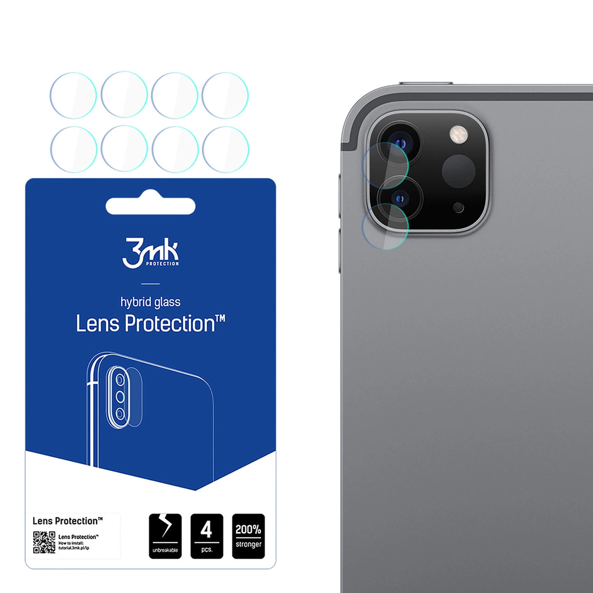 Apple iPad Pro 11" 3/4 gen - 3mk Lens ProtectionTM