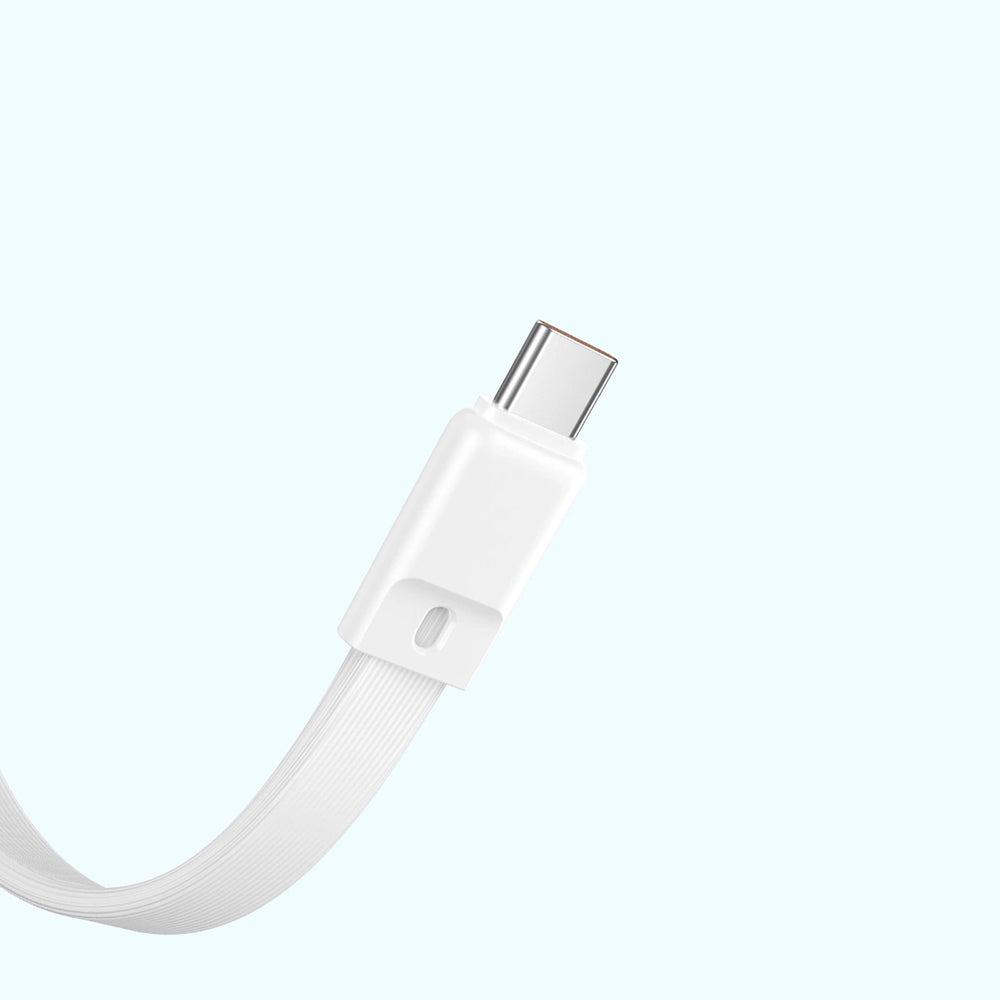 Baseus Magnetic Mini MagSafe 10000mAh 30W powerbank with built-in USB-C cable - white + Baseus Simple Series USB-C - USB-C 60W 0.3m cable