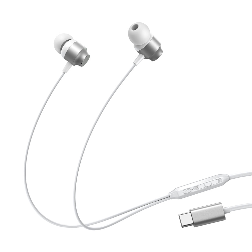 Joyroom JR-EC06 USB-C in-ear hovedtelefoner - sølv