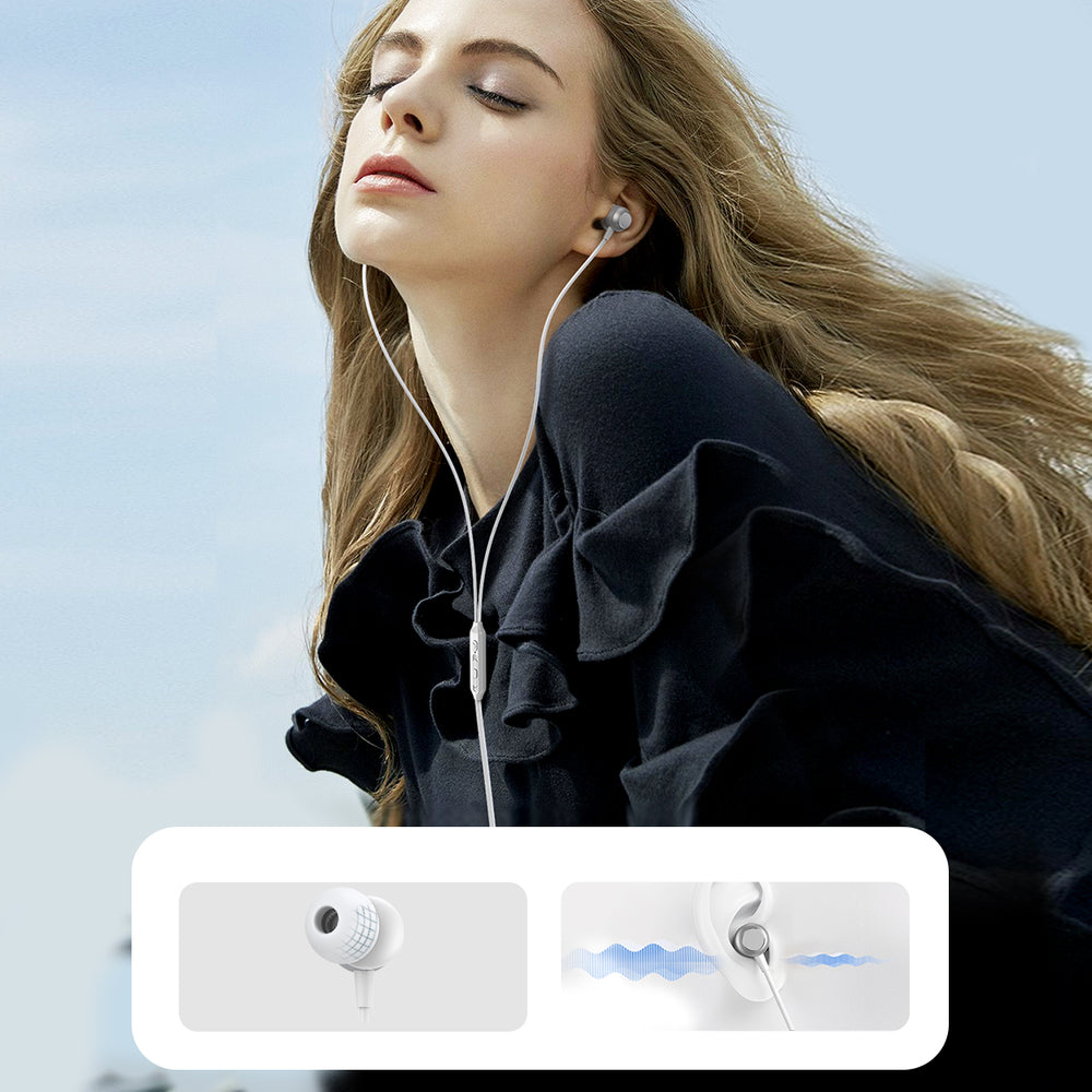 Joyroom JR-EC06 USB-C in-ear hovedtelefoner - sølv