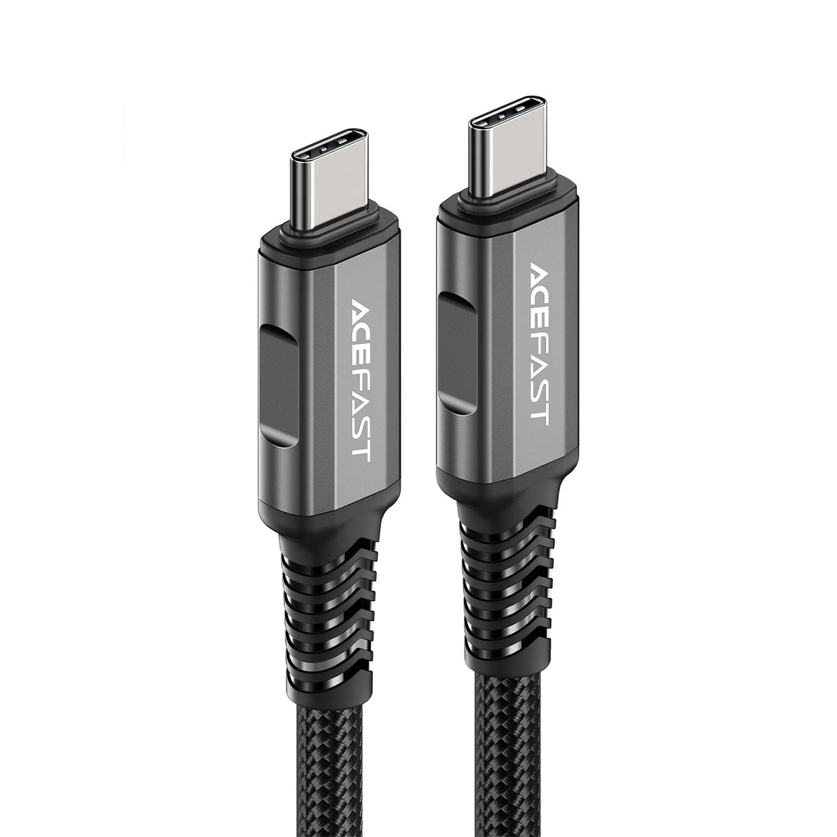 Acefast C1-09 USB-C / USB-C USB4 PD3.1 kabel 5A 1m - grå-sort