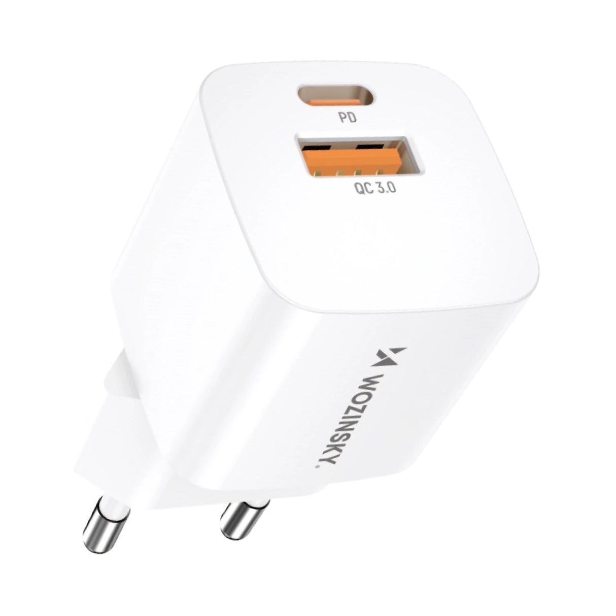 Wozinsky CMWCW 20W USB-C / USB-A vægoplader - hvid