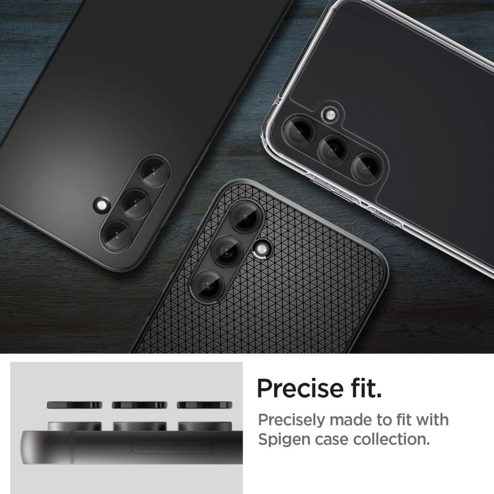 Spigen Glas.tR EZ Fit Optik Camera Protector til Samsung Galaxy S23 FE - sort 2 stykker.