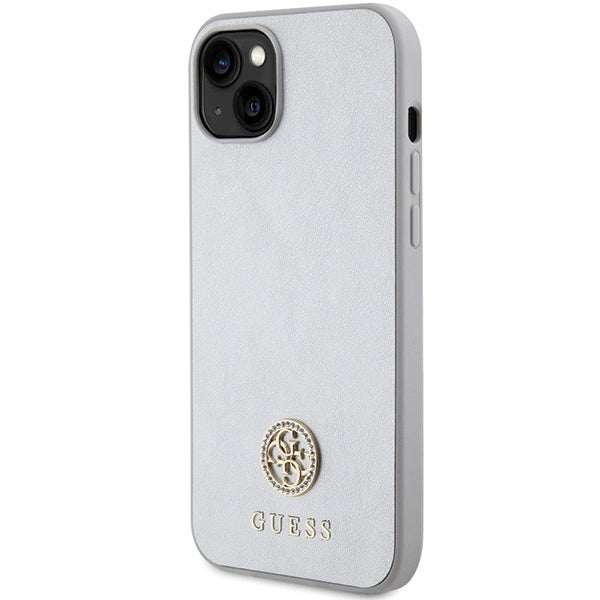 Guess GUHCP15MPS4DGPS iPhone 15 Plus 6.7" silver/silver hardcase Strass Metal Logo