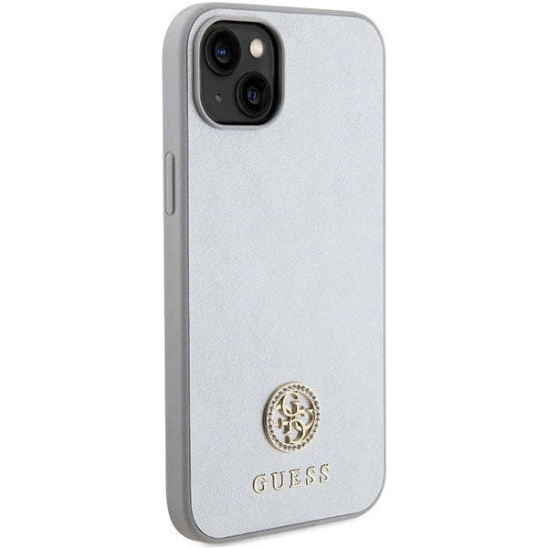 Guess GUHCP15MPS4DGPS iPhone 15 Plus 6.7" silver/silver hardcase Strass Metal Logo