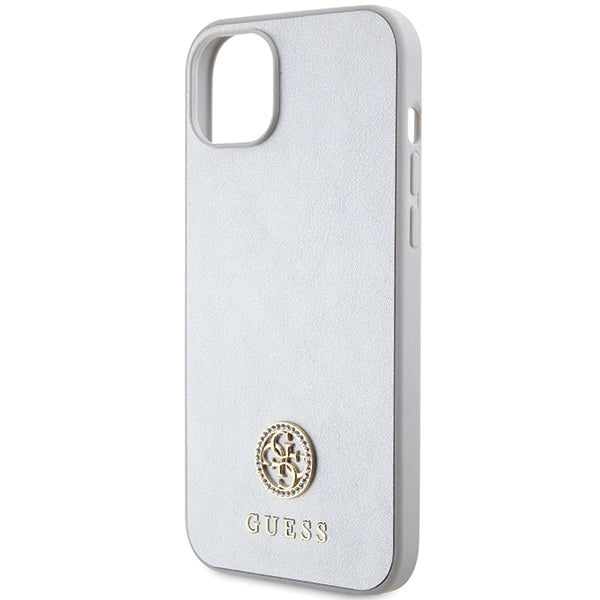 Guess GUHCP15MPS4DGPS iPhone 15 Plus 6.7" silver/silver hardcase Strass Metal Logo