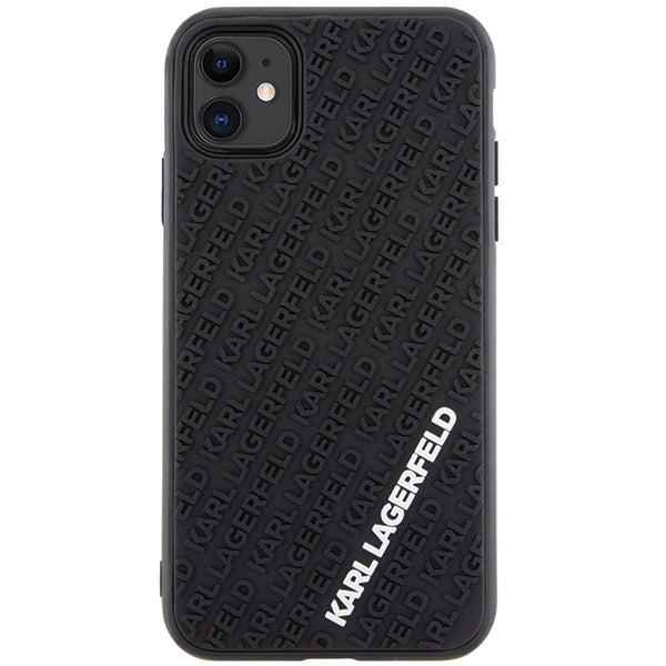 Karl Lagerfeld KLHCN613DMKRLK iPhone 11 / Xr 6.1" black/black hardcase 3D Rubber Multi Logo