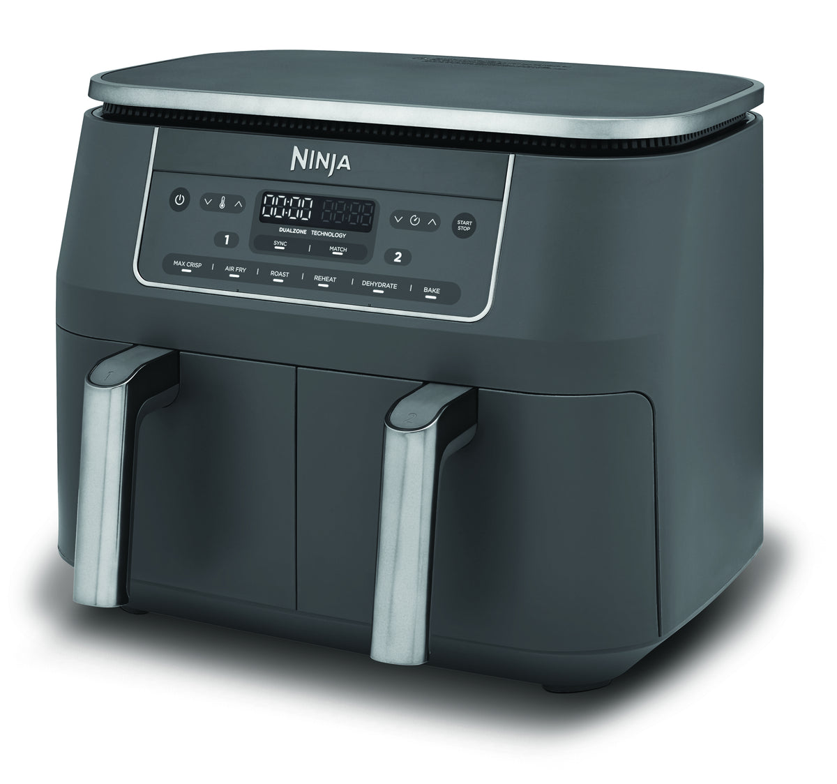 Ninja DZ300EU Dobbelt varmluftssteger 2.4kW Metalgrå