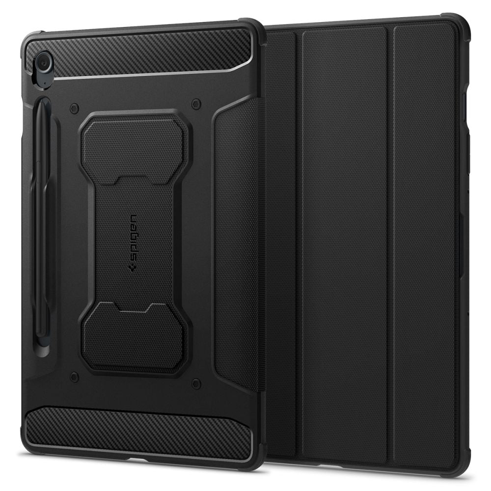 Spigen Rugged Armor Pro-kasse til Samsung Galaxy Tab S9 FE 10.9'' X510 / X516B - sort