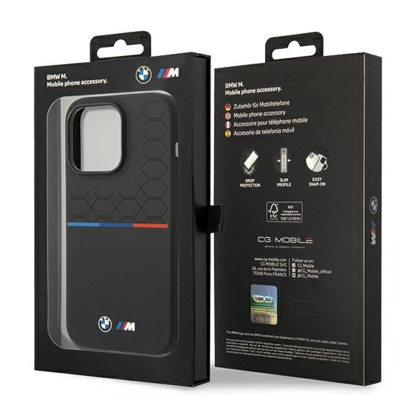 BMW silikone mønster iPhone 15 Pro Max Case - sort