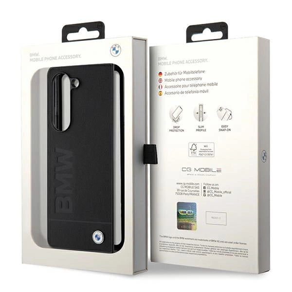 BMW Signature Logo Imprint case til Samsung Galaxy Z Fold 5 - sort