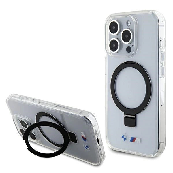 BMW Ring Stand M Collection MagSafe Case for iPhone 15 Pro - Clear