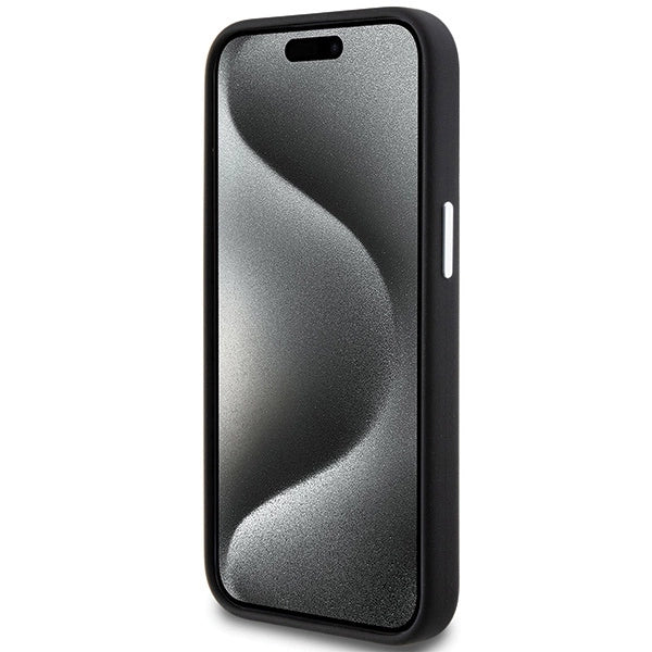 BMW Signature Liquid Silicone MagSafe case for iPhone 15 - black