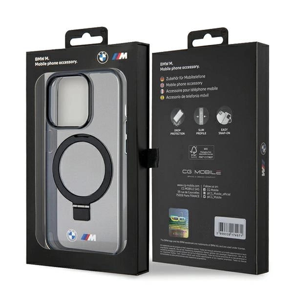 BMW Ring Stand M Collection MagSafe-hylster til iPhone 15 Pro Max - sort